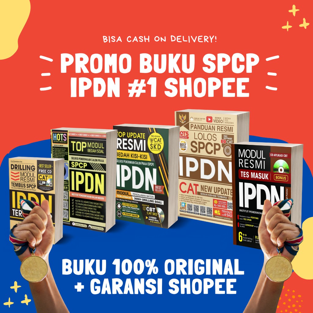 PROMO 5 BUKU IPDN / BUKU TES IPDN / PANDUAN RESMI LOLOS SPCP IPDN 2020/2021 - BISA PILIH JUDUL LAIN