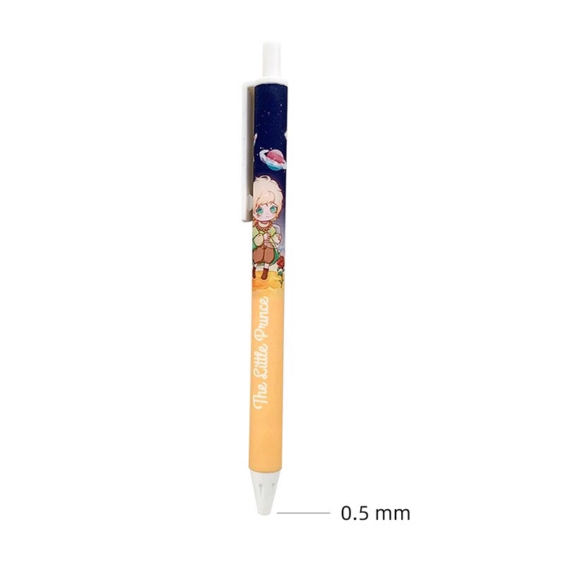 The Little Prince 1 PCS Pen Gel Retractable Black Ink Fancy Cute Rabbit Pretty Korean Style Japanese Kawaii Cartoon For Student - Pulpen Mekanik Tinta Hitam Lucu Unik Imut Karakter Kartun Cantik Gaya Korea Jepang Minimalis Lovely Untuk Pelajar Aesthetic-1 pcs random/acak