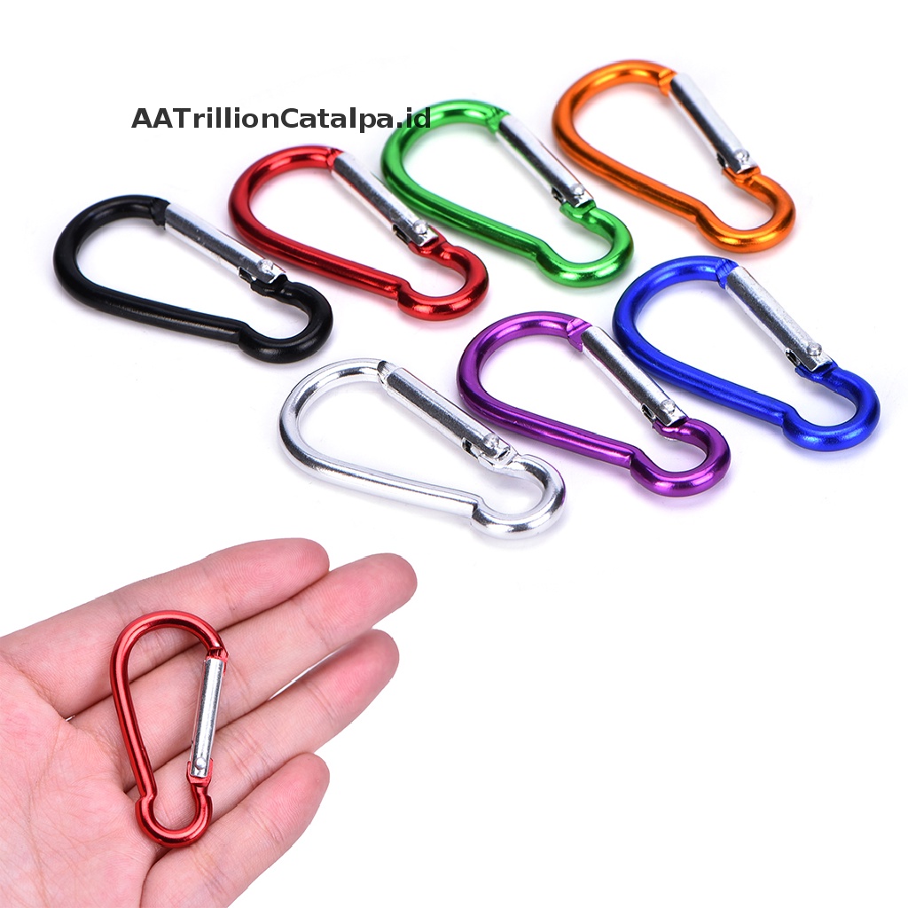 Aa Carabiner Bentuk D Bahan Aluminum Untuk Camping