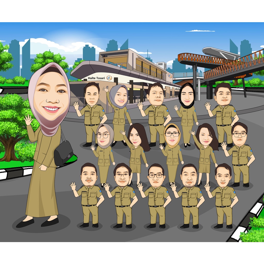 

Karikatur Digital Sketsa Tambahan Wajah / Pengerjaan 2 hari (Softfile)