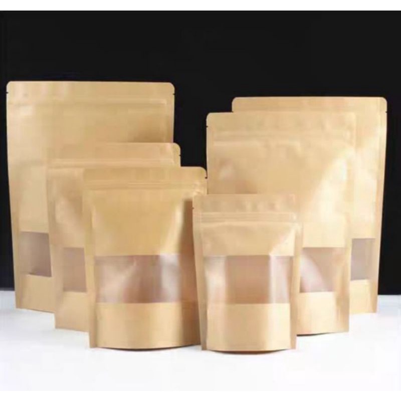 [isi 100] Standing Pouch Paper Window Kpack 13x21