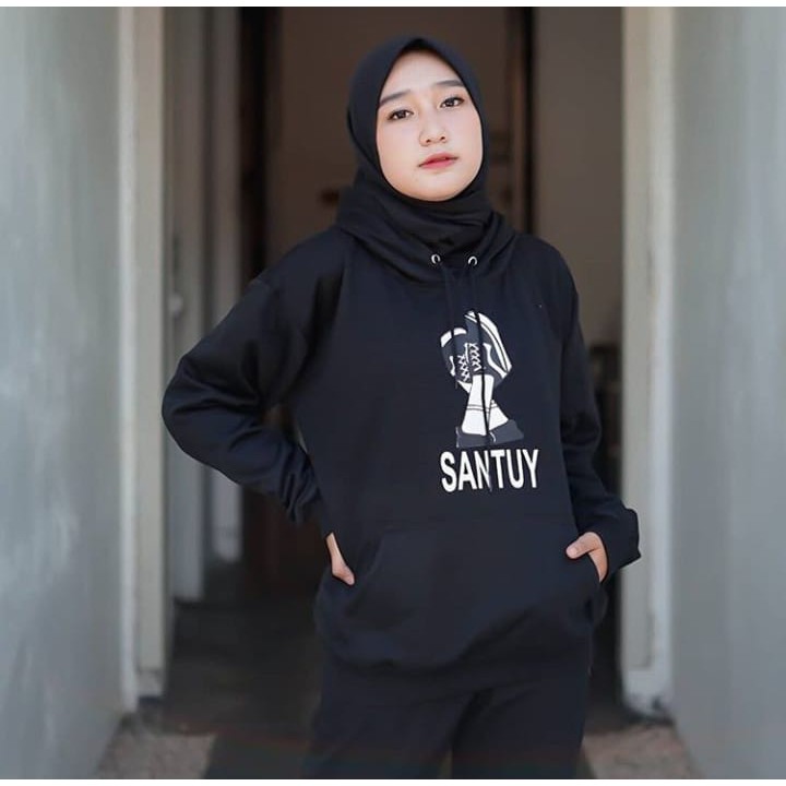 Sweater Wanita Keren Berkualitas - Santuy Hoodie