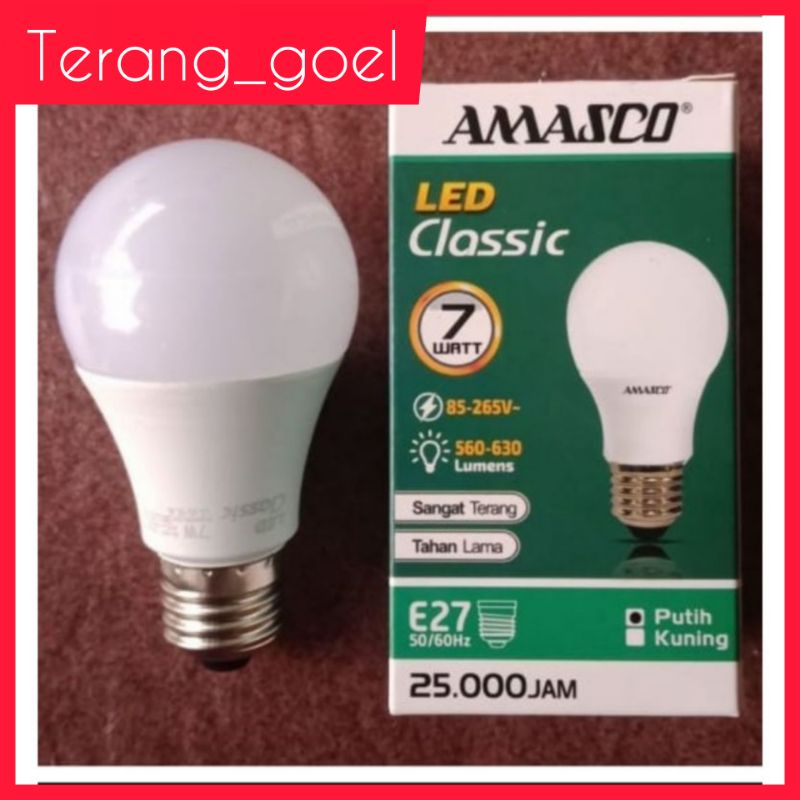 Lampu Led Classic 7 watt Amasco