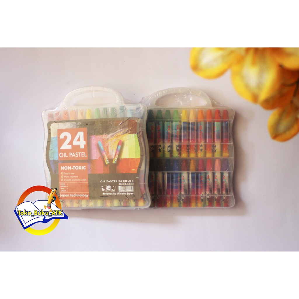 

Crayons 24 Oil Pastel - Non Toxic