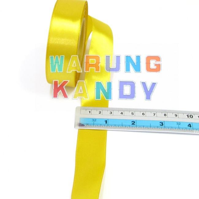 

◙ Pita Saten 1" 25Y Kuning Mas 29 - PAK ✽