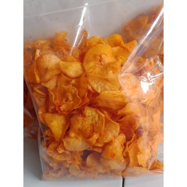 

Keripik Singkong Asli Pedas Cabai