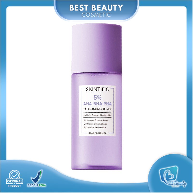 ★ BB ★  SKINTIFIC 5% Aha Bha Pha Exfoliating Toner 【BPOM】