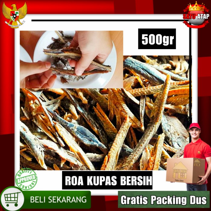 

Ikan Asap - Ikan Roa Asap Kupas Terlaris 500Gr (Tanpa Tulang & Kepala)