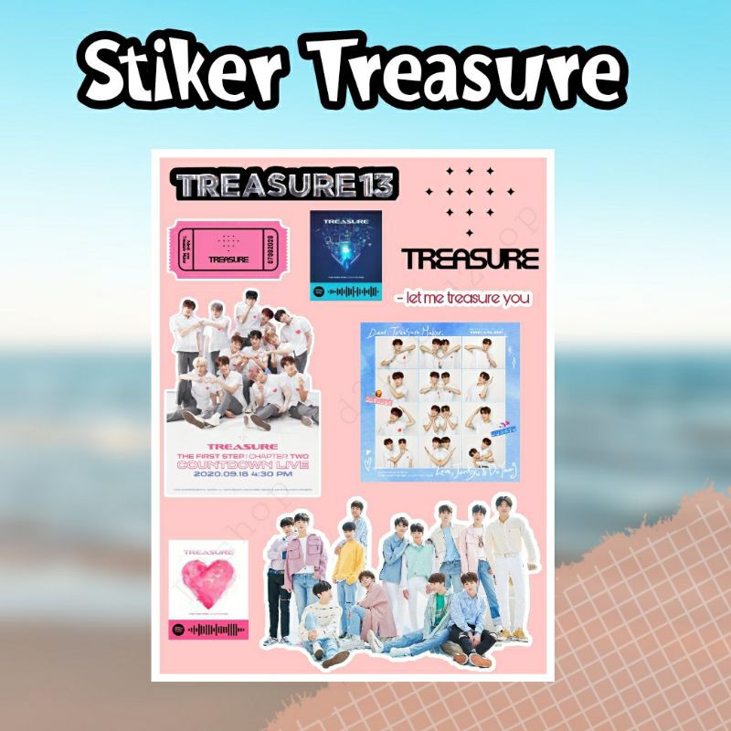Stiker sticker Treasure 13 kpop