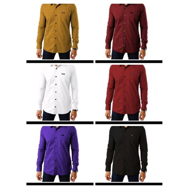 Kemeja Lengan Panjang Volcom Cowok