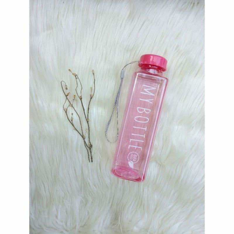 B ( B085 ) MY BOTTLE KOTAK TUTUP BULAT / BOTOL MINUM / KWALITAS TERBAIK /  TAHAN PECAH / HARGA GROSIR