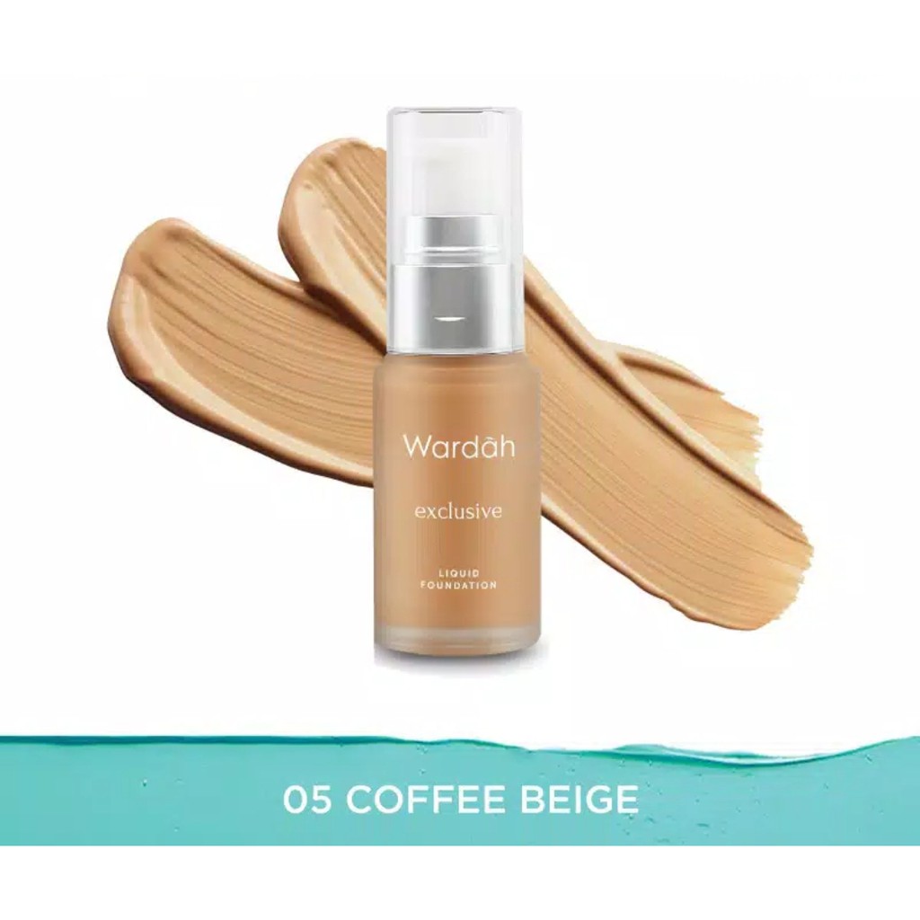 Wardah Exclusive Liquid Foundation 05 Coffee Beige