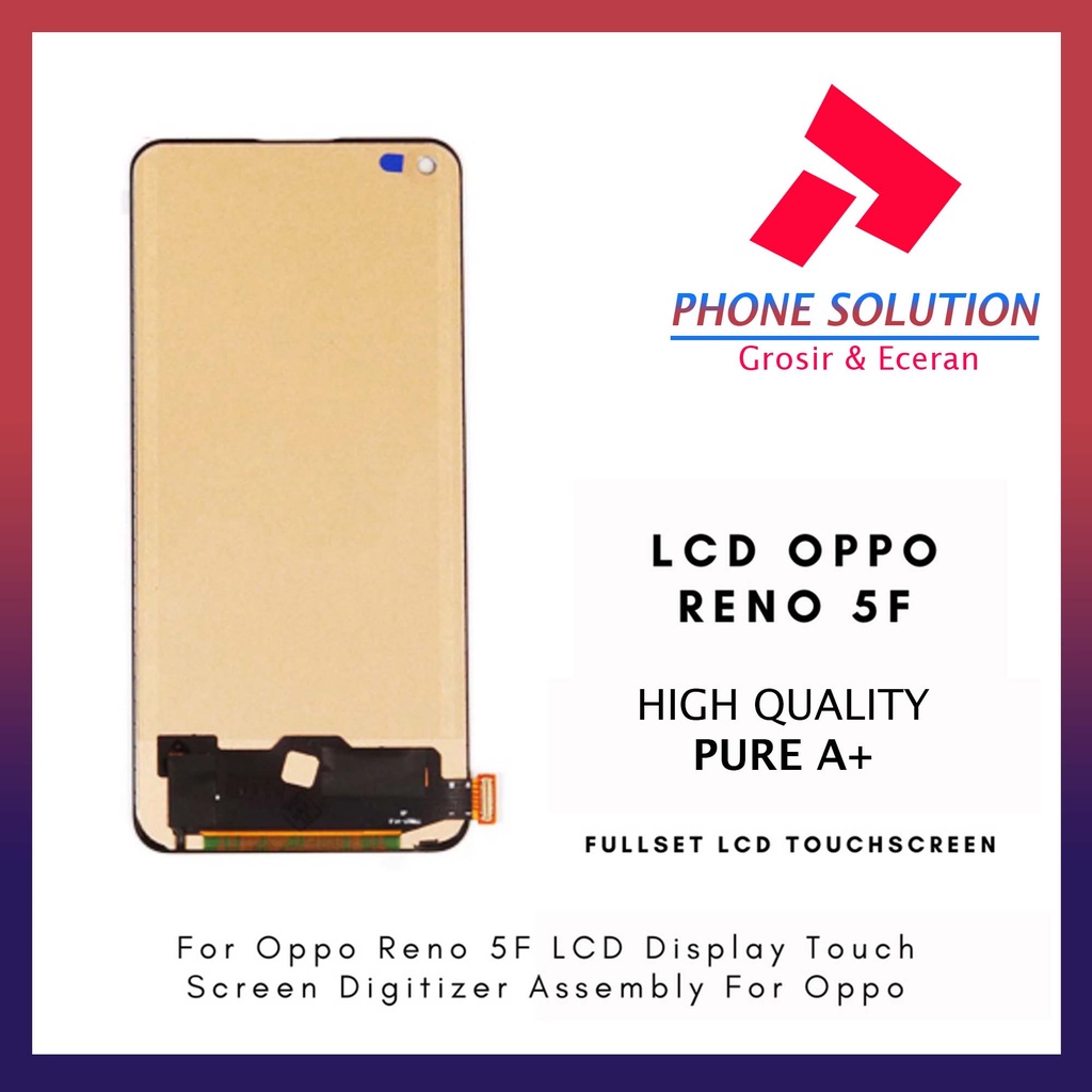 LCD Oppo Reno 5F Fullset Touchscreen Original 100% // Supplier LCD Oppo - Garansi 1 Bulan