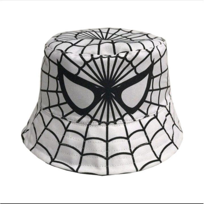 Topi Bucket Anak Spider Motif Lucu Bucket Anak  Laki Motif Karakter Full Print - Topi Anak Cowok Karakter Lucu