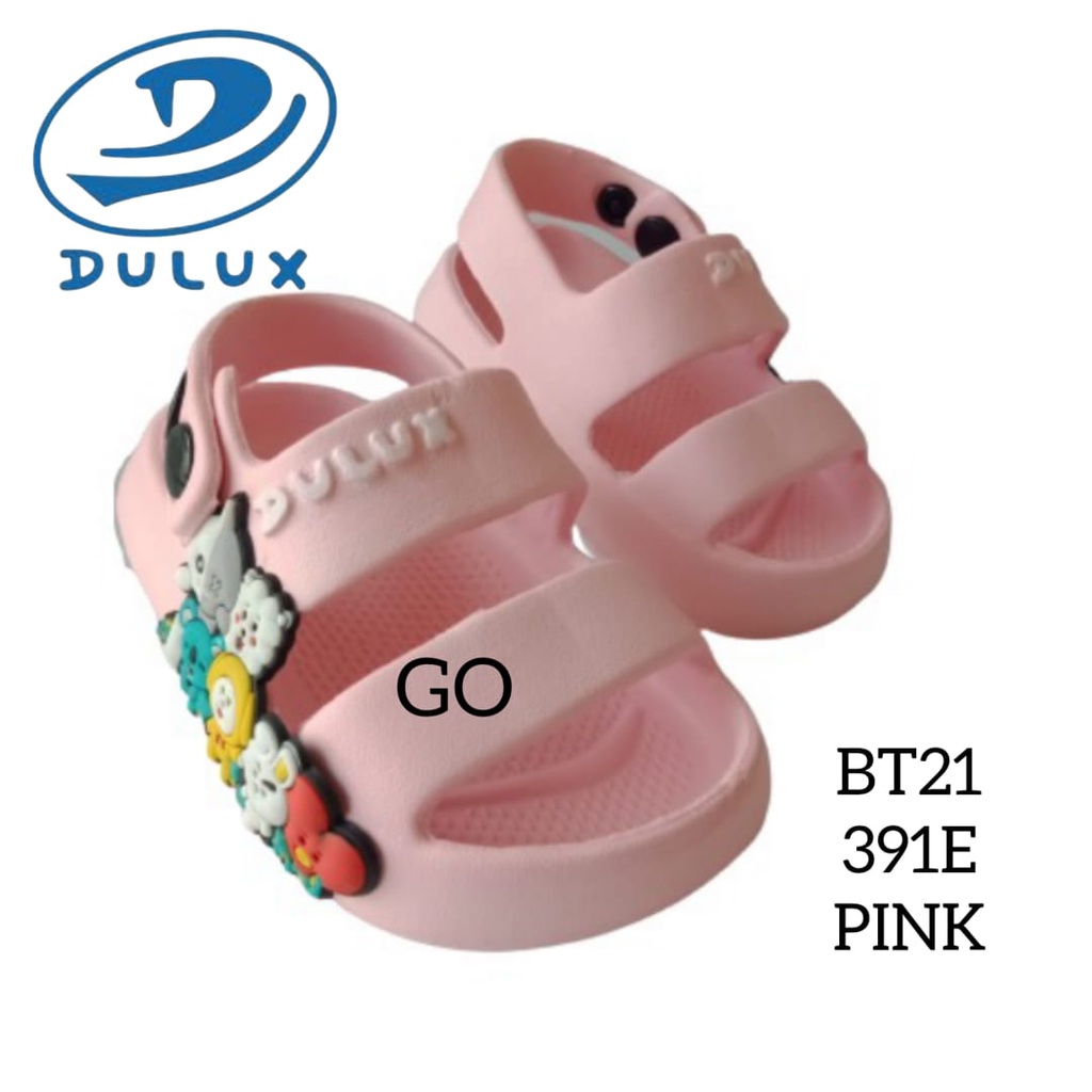 gof DULUX 391E BT21 Sandal Gunung Anak Perempuan Motif Karakter BT21 (20-25)