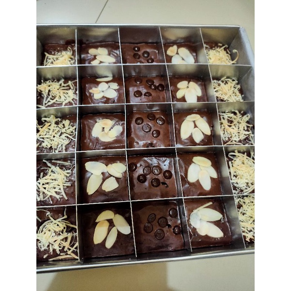 

Fudgy brownies brownies sekat
