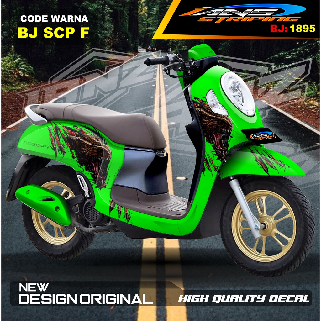 DECAL STICKER FULL BODY SCOOPY / STICKER ALL NEW SCOOPY / STIKER FULL BODY SCOOPY TERMURAH / STIKER MOTOR SCOOPY / STIKER MOTOR