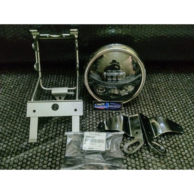 LAMPU DAYMAKER 7 INC SET BATOK NINJA KW BREKET FULSET ORIGINAL KAWASAKI