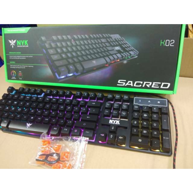 Nyk K-02 Sacred Keyboard Gaming BackLight Hitam