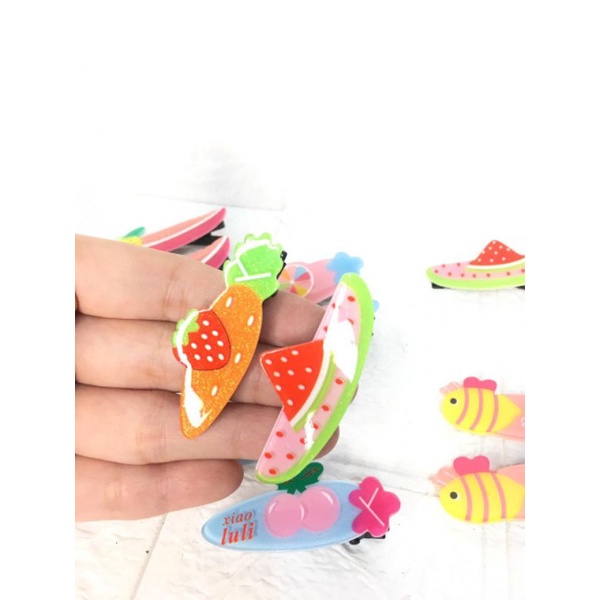 JLS04 Jepit Slip Fruity Isi 2pcs 5cm