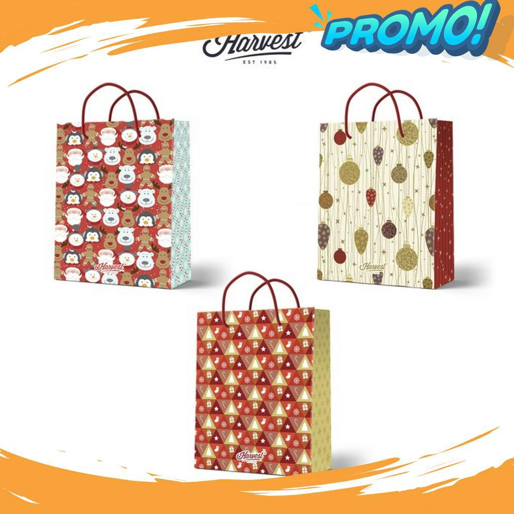 

SPECIAL PRICE Paper Bag Natal Christmas Harvest L Paket isi 3
