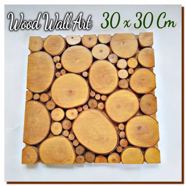 Wood Wall Art 30 x 30 Cm hiasan dinding kayu home decoration poster