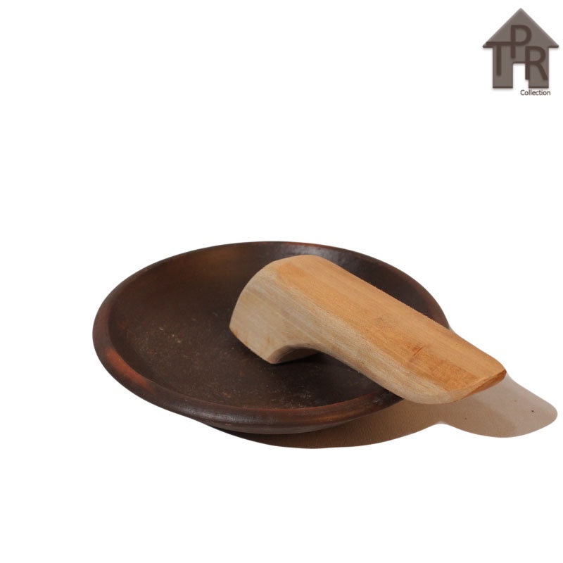 Gerabah - Cobek / Piring Tanah Liat Natural - D18