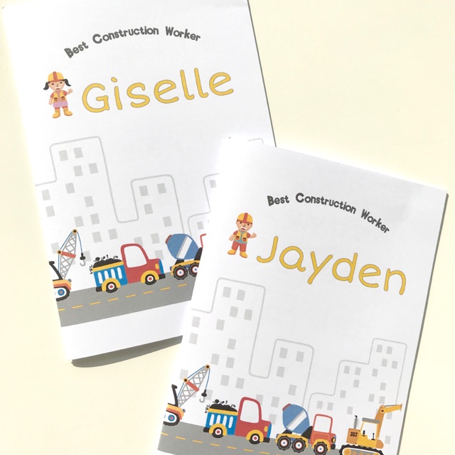 

Customized workbook goodiebag ulang tahun anak