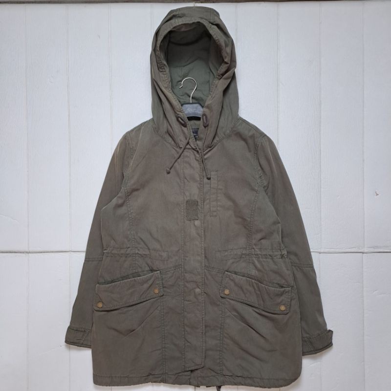 JAKET PARKA ARMY TBJ NEARBY IN OLIVE GREEN SIZE L