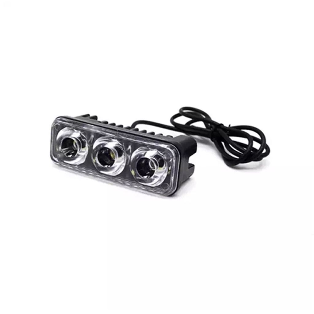 lampu tembak led 3 mata 12V foglamp motor mobil/ LED Motorcycle