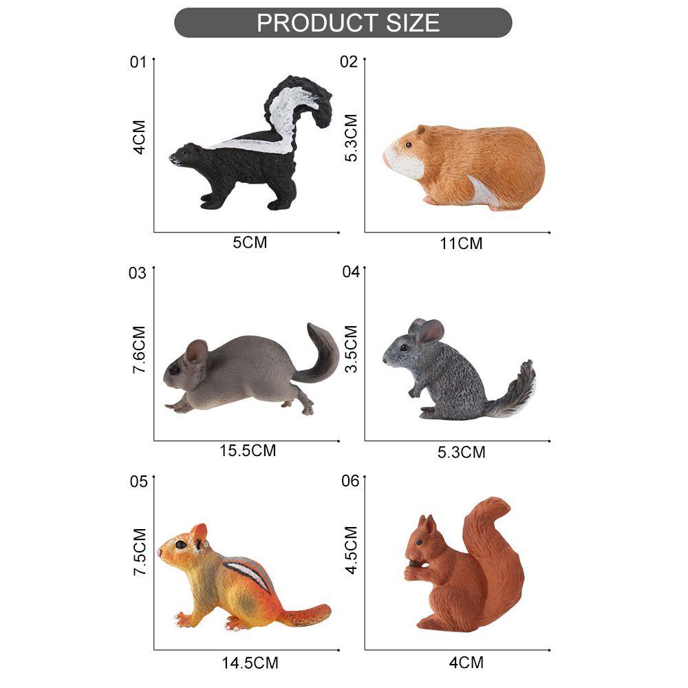 Nanas Model Hewan Liar Murine Simulasi Mainan Anak Action Figure