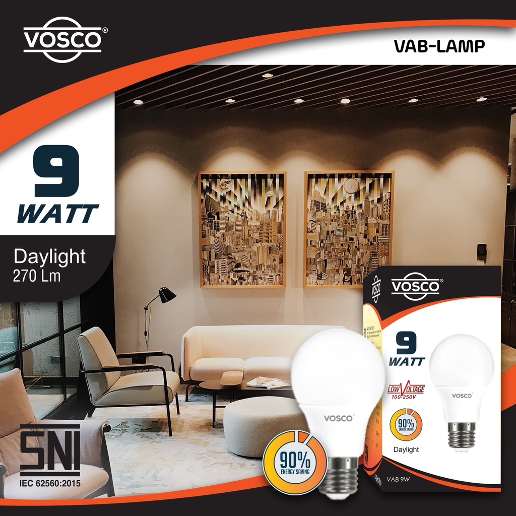 BOHLAM LAMPU LED GARANSI MURAH MODEL A BULB MERK ORIGINAL VOSCO BERIZIN SNI RESMI ORIGINAL 3 SAMPAI 22 WATT FREE ONGKIR