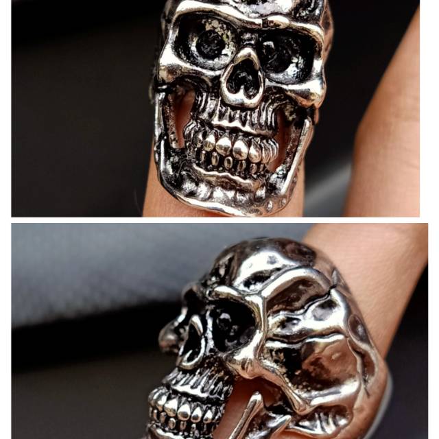 Skull ring gundul keren