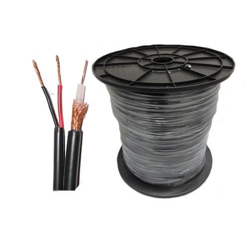 Kabel Coaxial CCTV RG59 + Power panjang 10 Meter ( Warna Hitam )