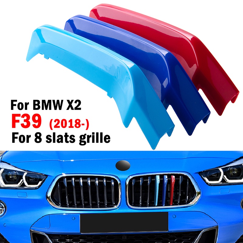 Strip Trim Dekorasi Grill Depan Mobil 3D Untuk BMW X2 F39 2018