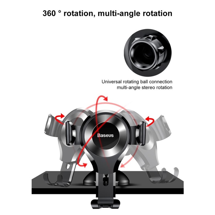 Baseus Osculum Type Gravity Car Mount Car Holder