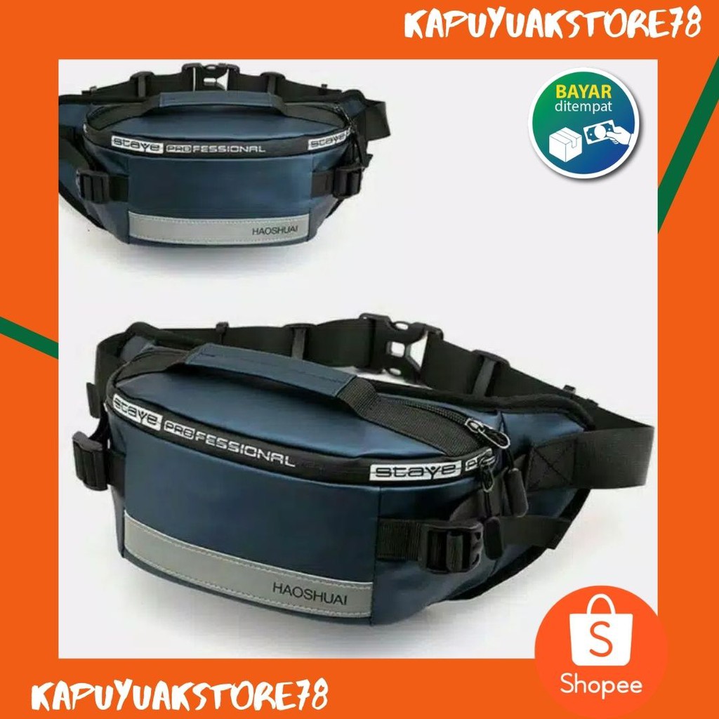[BEST SELLER] WAISTBAG TAS SELEMPANG PRIA WANITA | Pinggang Punggung Anti Air Waterproof IMPORT 2020