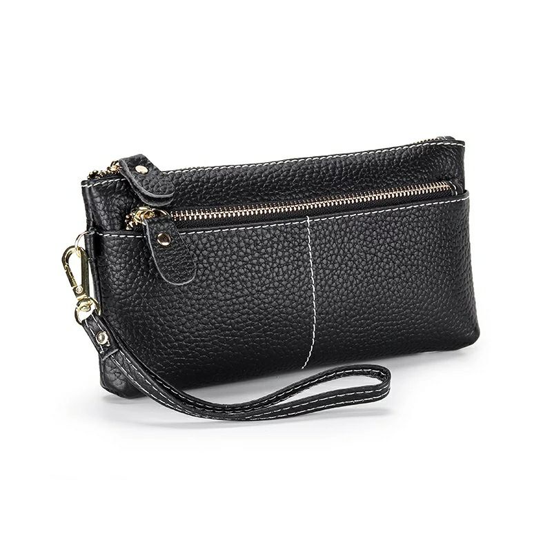 Dompet clutch kulit asli tas tangan kulit asli bahan kulit sapi premium garut dompet wanita clutch