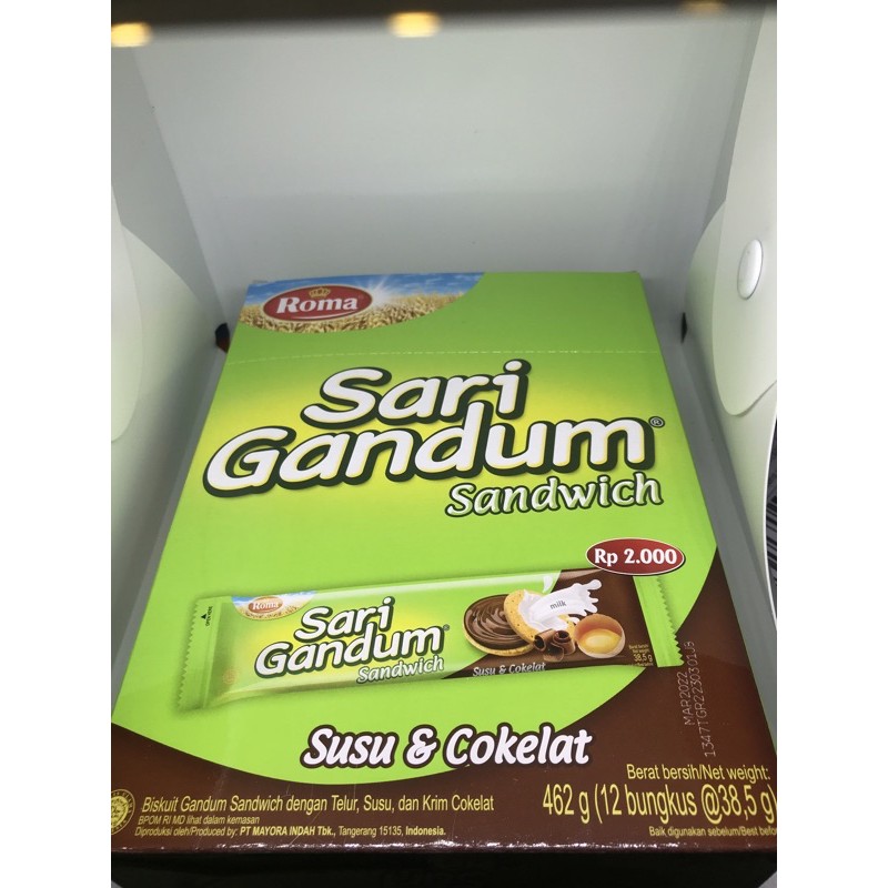 

ROMA SARI GANDUM COKLAT 12 SACHET 39gr