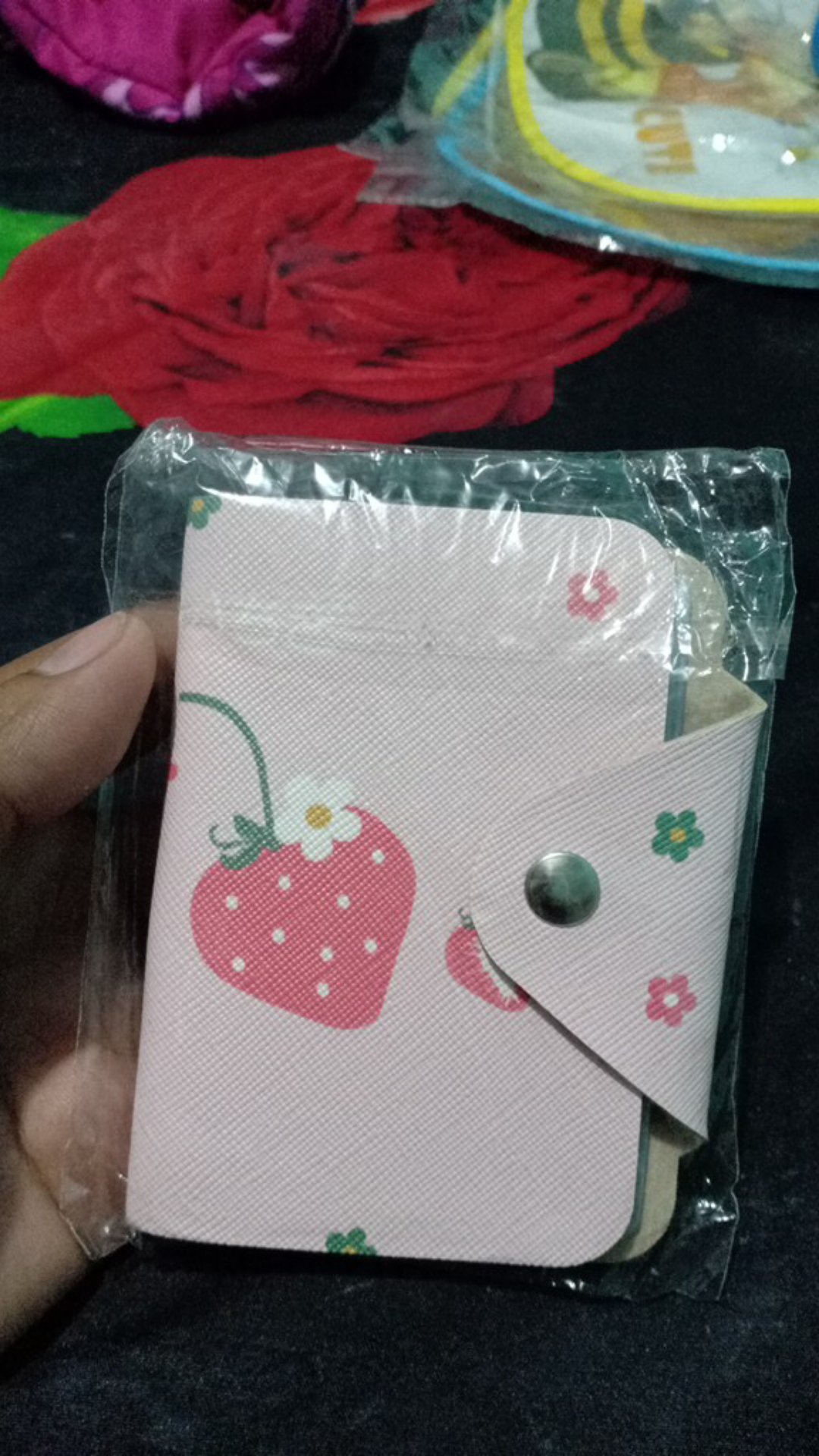  LOGU Dompet kartu unicorn line pink panther tempat 