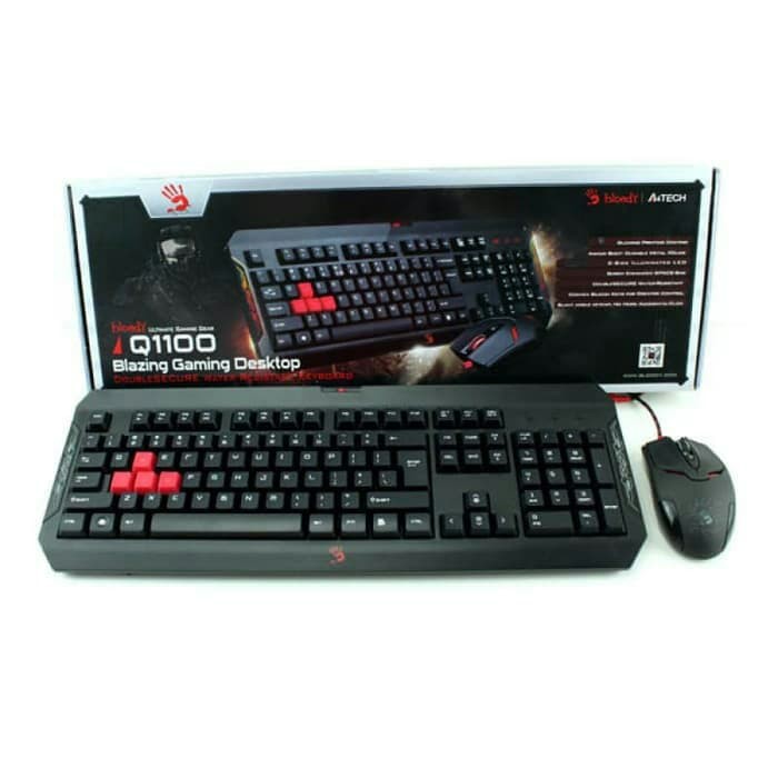 Keyboard dan Mouse Bloody Q1100 - Paketan Keyboard Mouse Bundle