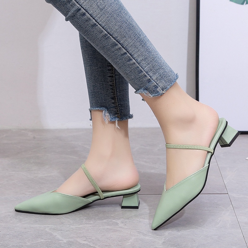 Sendal Wanita GO28 Import Sandal Tali Belakang Klasik Story