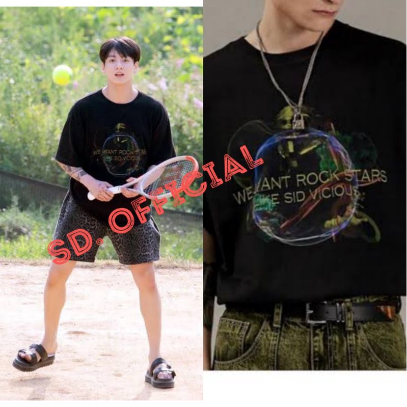 Kaos BTS Jungkook Punk Strom Half T