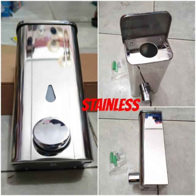 Dispenser sabun cair fiorentino stainless 500ml PROMO TERMURAH