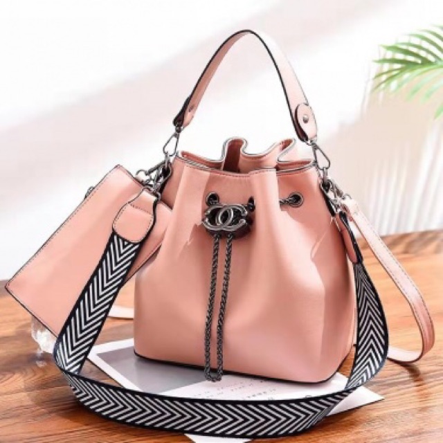 SG2567 syafniegalery bucket bag impor tas selempang tas serut 2in1 tas batam grosir 3141 7059