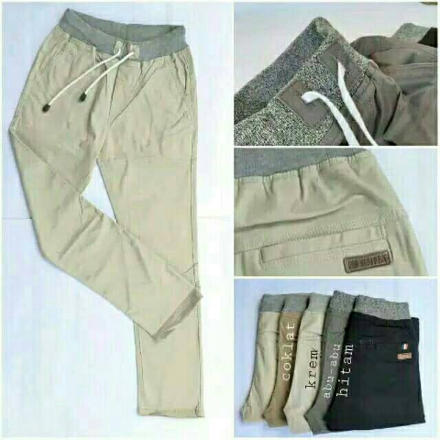 CELANA PANJANG CHINOS CELANA COWOK RIP KOLOR