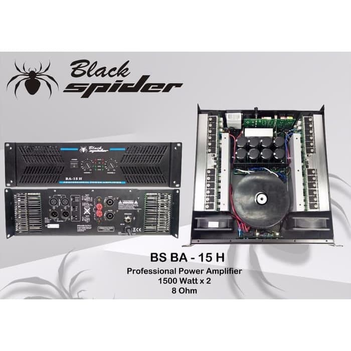 BLACK SPIDER BA 15 H POWER AUDIO SOUND SYSTEM