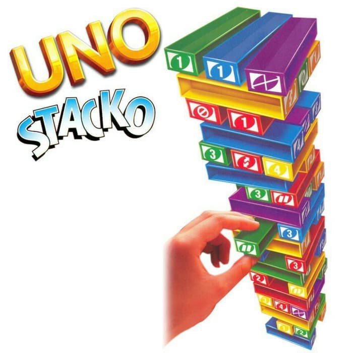 Uno Stacko / Mainan Balok Susun Tower Stacko / Board Games Uno Stacko