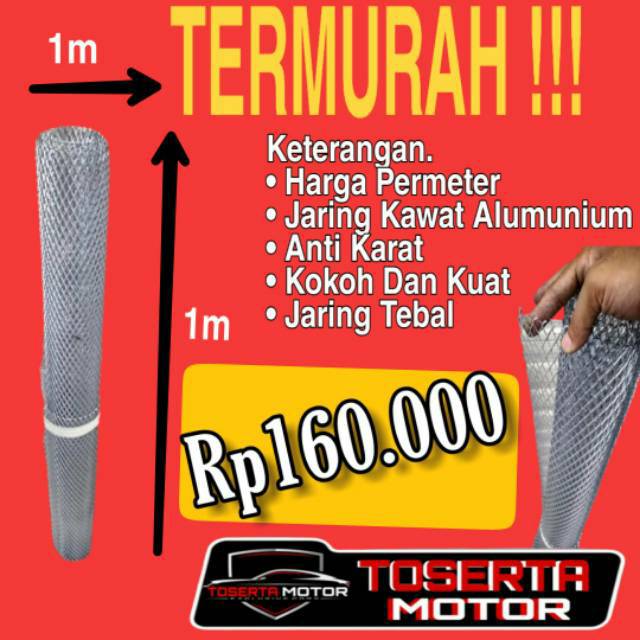 Jaring kawat Mobil Grill Pengaman Alumunium