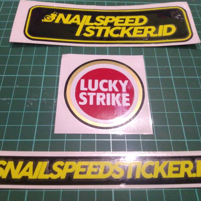 Jual Sticker cutting logo lucky strike | Shopee Indonesia
